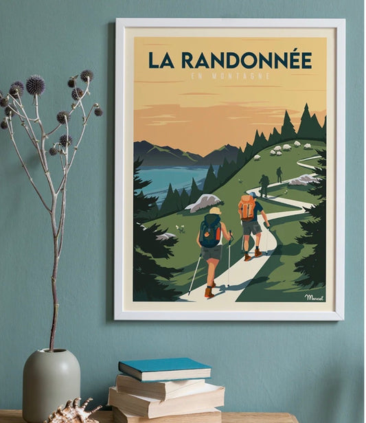 Affiche la Randonnée en montagne