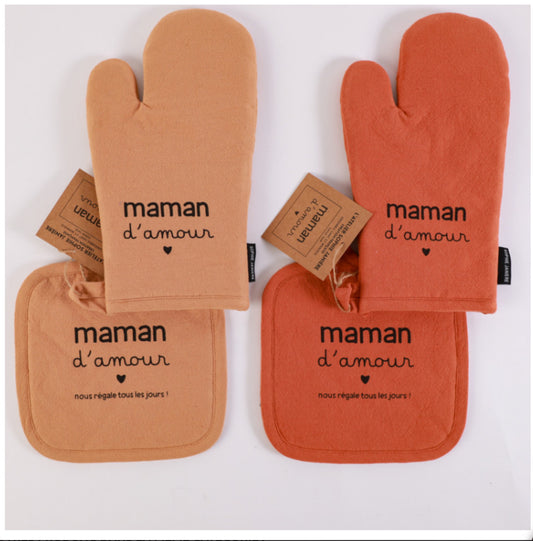 Gant + Manique « Maman d’amour »