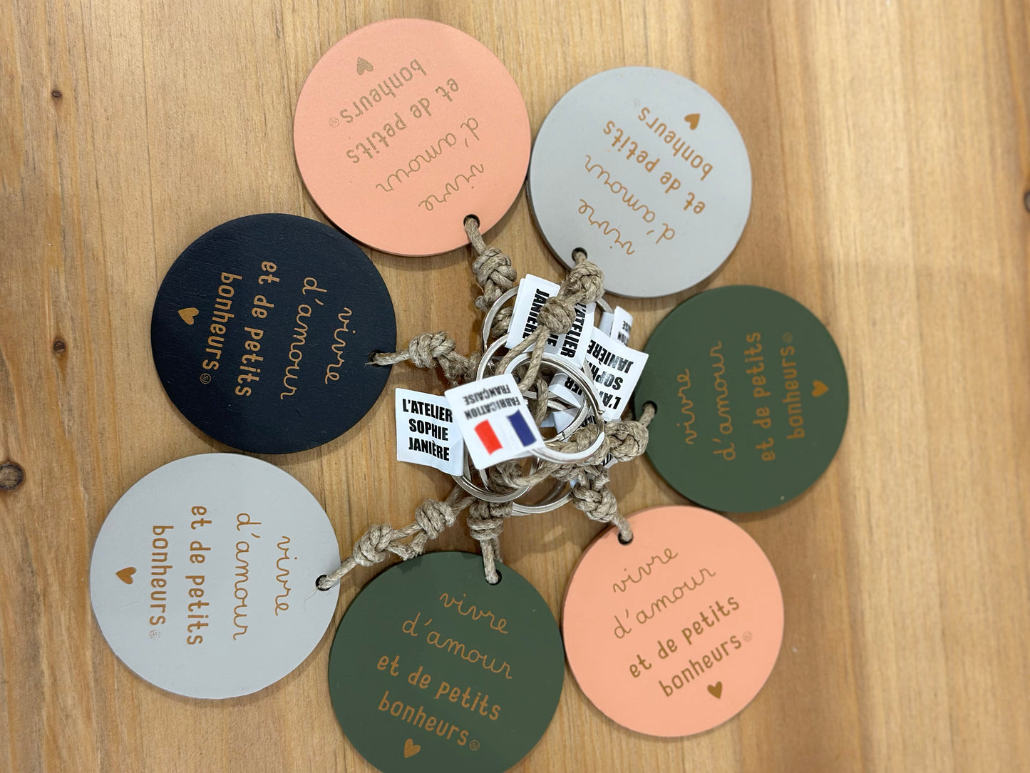 Porte clé disque «Vivre d’ Amour»