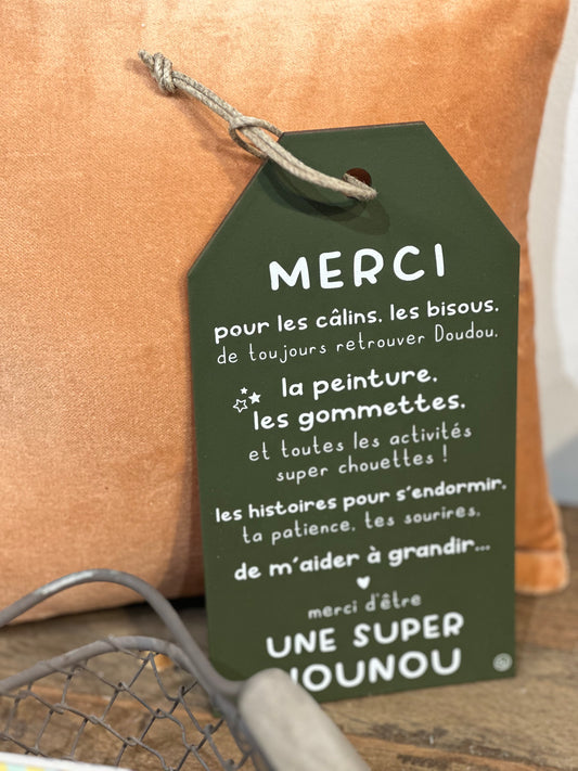 Message étiquette « Une super nounou »