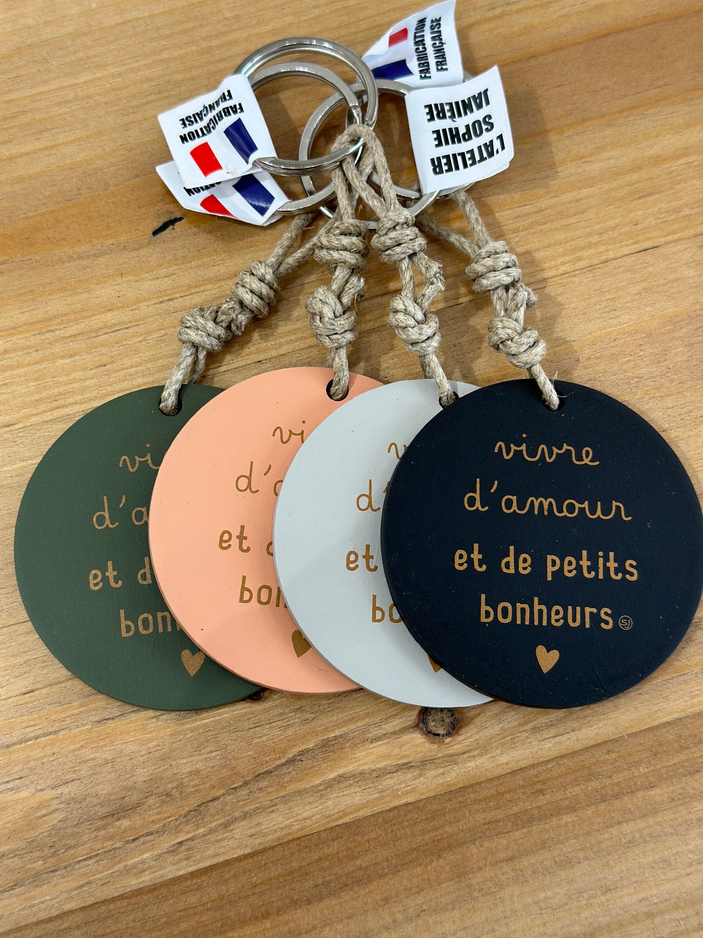 Porte clé disque «Vivre d’ Amour»