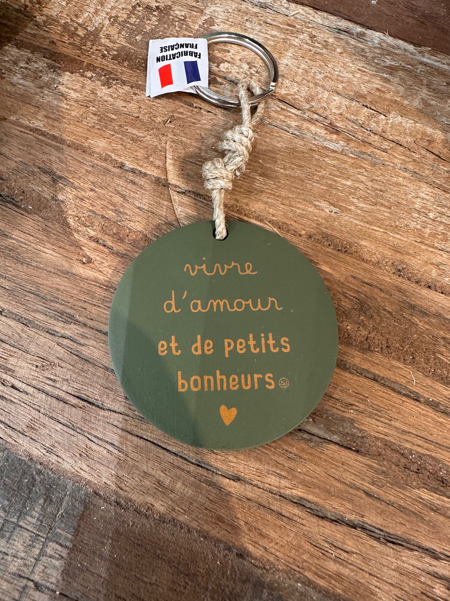 Porte clé disque «Vivre d’ Amour»