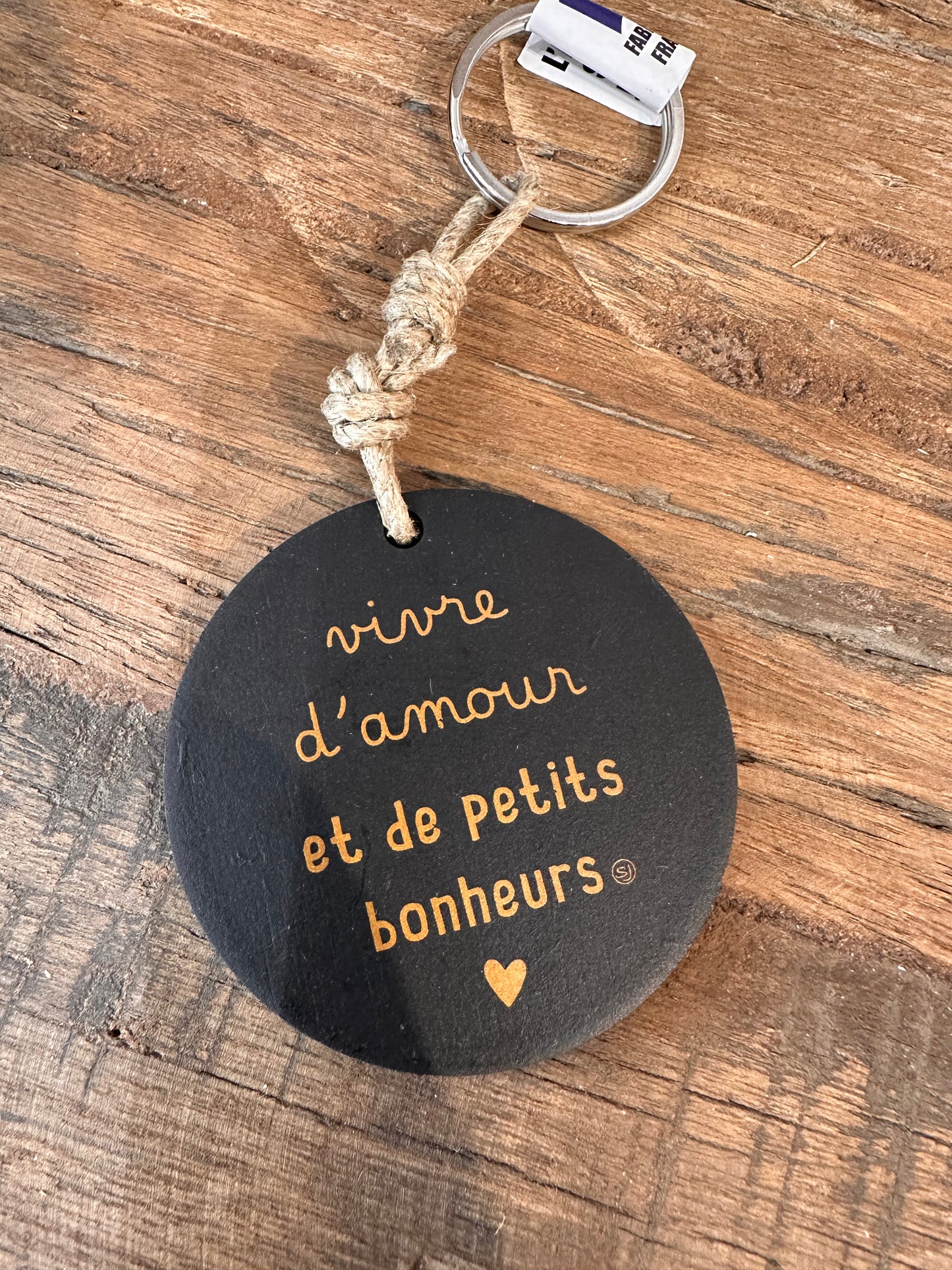 Porte clé disque «Vivre d’ Amour»