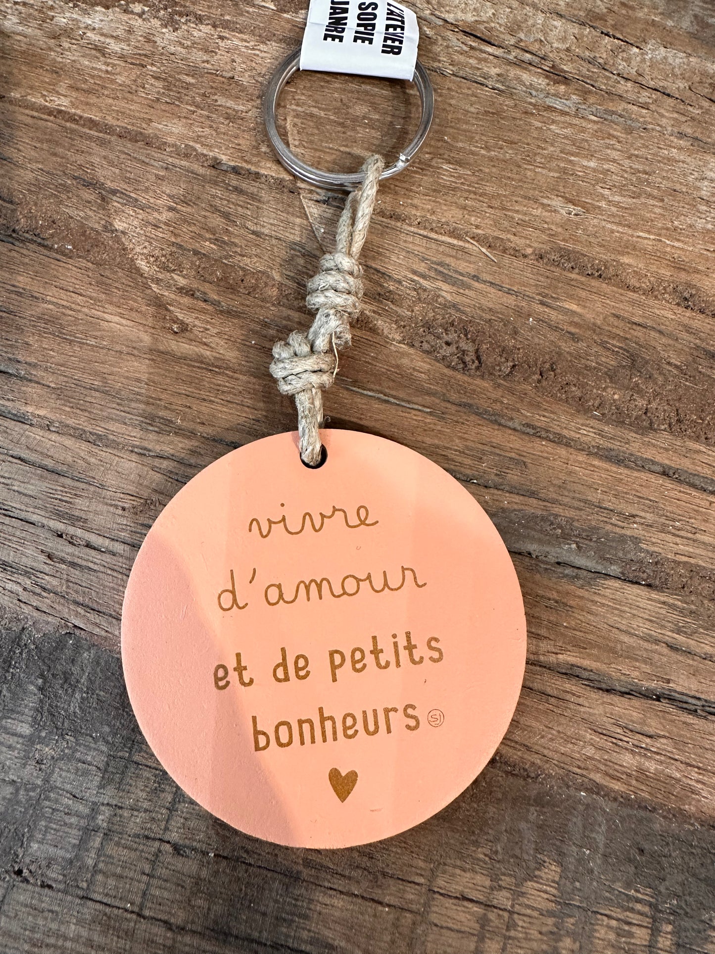 Porte clé disque «Vivre d’ Amour»