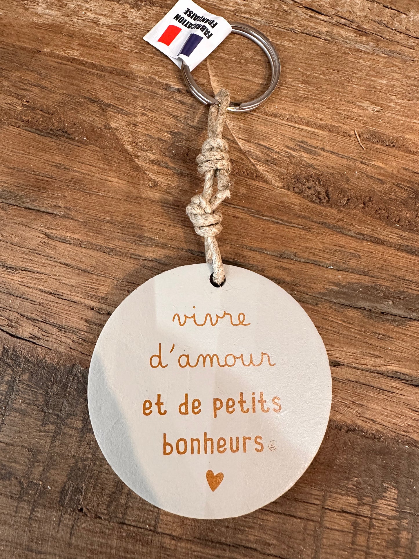 Porte clé disque «Vivre d’ Amour»